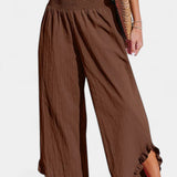 Justina Pantalón Palazzo con Volantes y Talle Alto