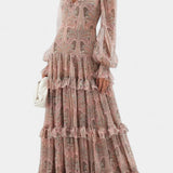 AYLA VESTIDO MAXI CON ESTAMPADO PAISLEY VINTAGE