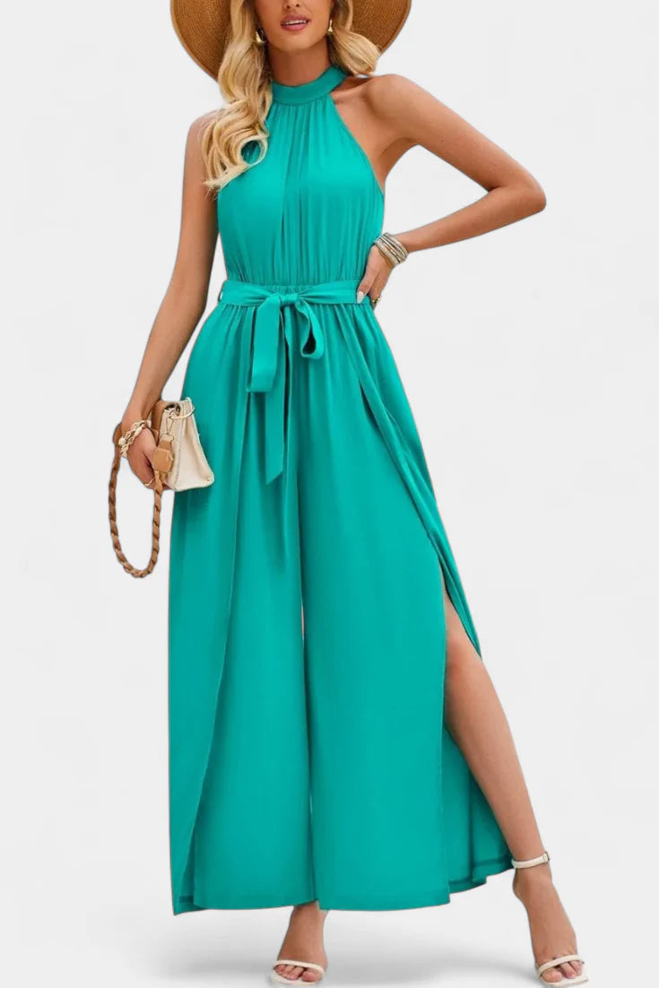 Nyree Mono Asimétrico con Cut-Out y Manga Lazo