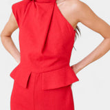 Nerida Mono Largo Asimétrico de Lino y Algodón