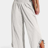 Justina Pantalón Palazzo con Volantes y Talle Alto