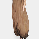 LUCY MONO LARGO PLISADO CON SILUETA RELAJADA