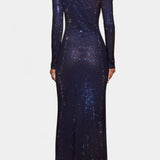 DOTTIE VESTIDO DE NOCHE OFF-SHOULDER CON TRANSPARENCIAS