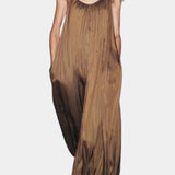 LUCY MONO LARGO PLISADO CON SILUETA RELAJADA