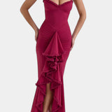 ÉLODIE VESTIDO DE CORSÉ CON VOLANTES