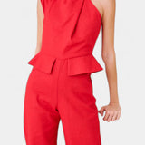 Nerida Mono Largo Asimétrico de Lino y Algodón