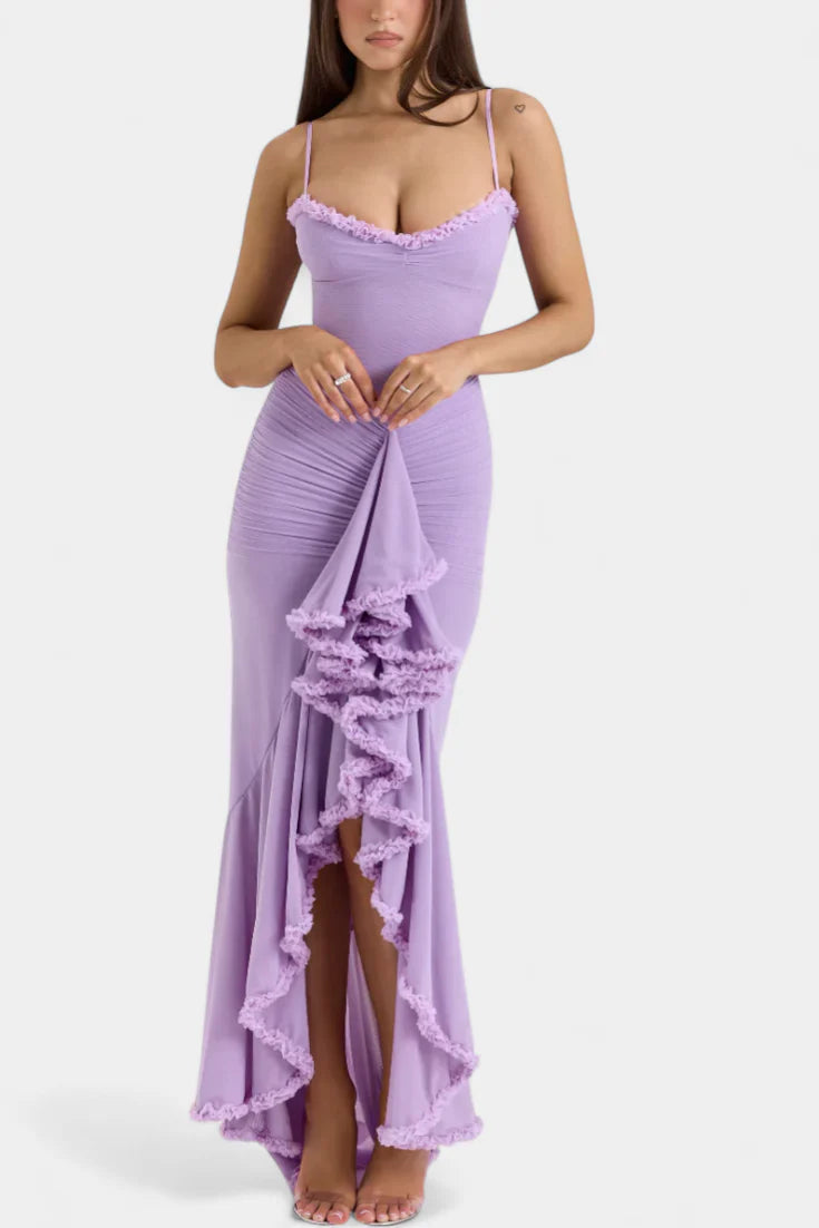 ÉLODIE VESTIDO DE CORSÉ CON VOLANTES