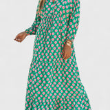 Aroa Vestido Boho con Estampado Artístico y Silueta Fluida