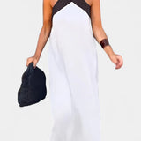 Edith Vestido de Cuello Cruzado con Espalda Descubierta