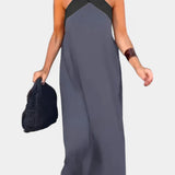 Edith Vestido de Cuello Cruzado con Espalda Descubierta