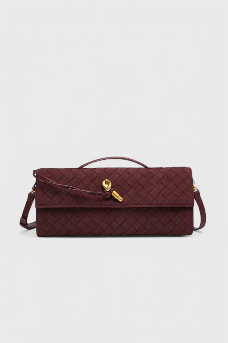 Melanie Bolso de Hombro Clásico de Ante