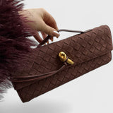 Melanie Bolso de Hombro Clásico de Ante