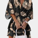 Eliza Vestido Mini con Nudo Frontal y Volantes