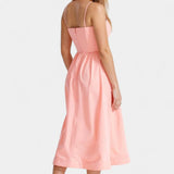 Marvelle Vestido Midi Sin Mangas de Caída Ligera