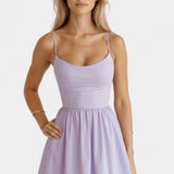 Marvelle Vestido Midi Sin Mangas de Caída Ligera