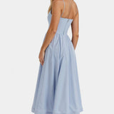 Marvelle Vestido Midi Sin Mangas de Caída Ligera