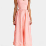 Marvelle Vestido Midi Sin Mangas de Caída Ligera