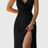 Elina Vestido Flowy V-Neck