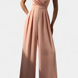 Romily Mono Sexy con Tirantes y Pierna Ancha Elegante