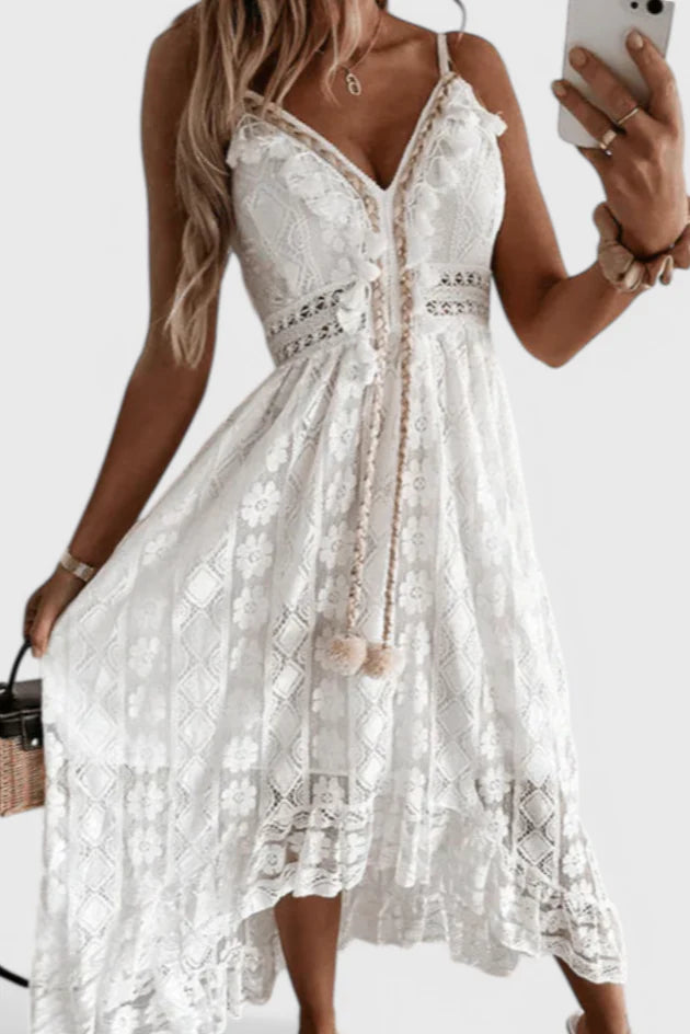 Jonna Vestido Maxi de Encaje Boho