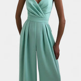 Romily Mono Sexy con Tirantes y Pierna Ancha Elegante