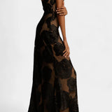 Vlada Vestido Floral de Terciopelo